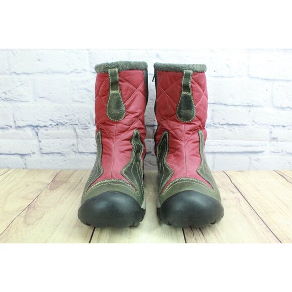 Keen Betty Side Zip Winter Insulated Snow Ski Boots Burgundy Size 10 - Picture 4 of 11